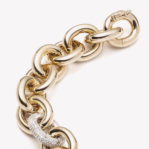 PAVÉ LINK CHAIN BRACELET