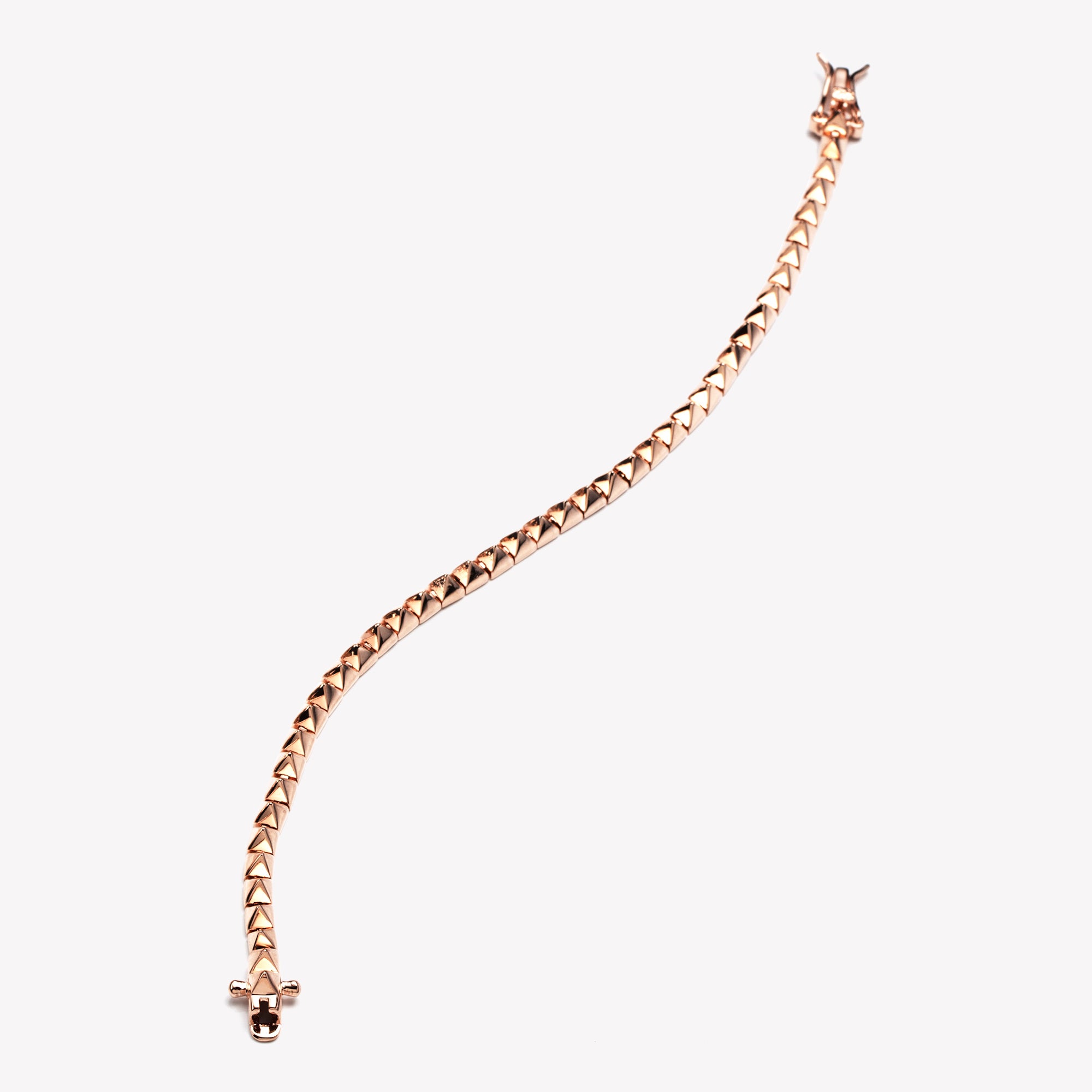 Pyramid Tennis Bracelet Rose Gold– EDDIE BORGO