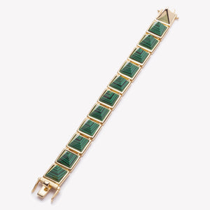PYRAMID BRACELET - MALACHITE
