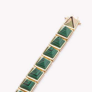 PYRAMID BRACELET - MALACHITE