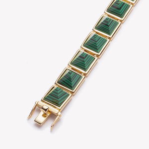 PYRAMID BRACELET - MALACHITE
