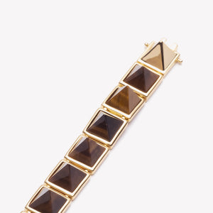 PYRAMID BRACELET - TIGER EYE