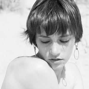 INLAID OPEN OVAL EARRINGS