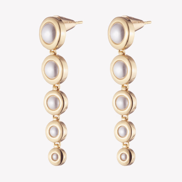 GRADUATED PEARL EARRINGS