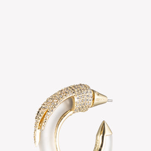 PLUME HOOP EARRINGS