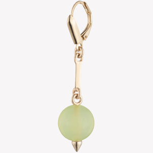 BEADED SPHERE DROP EARRINGS - JADE