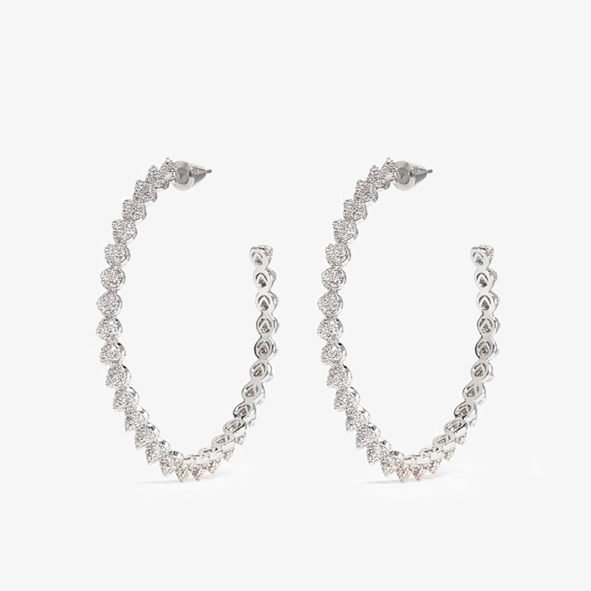 PAVÉ CONE HOOPS  |  2"