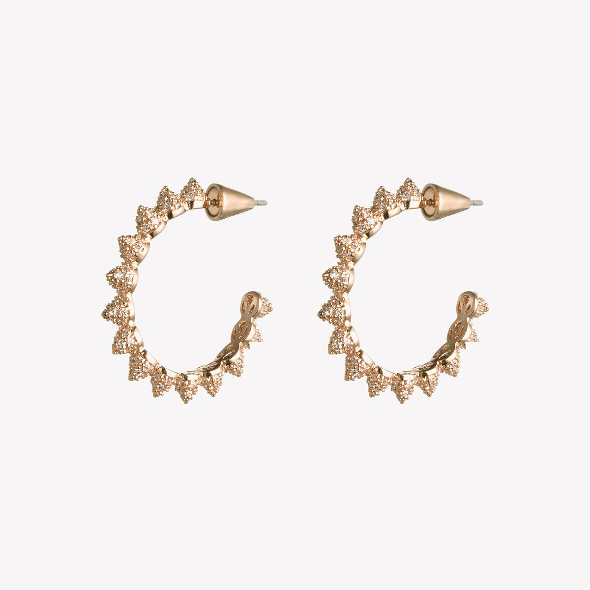PAVÉ CONE HOOPS  |  1"