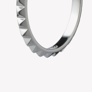 PYRAMID HOOP EARRINGS