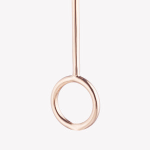 INLAID BAGUETTE LINE EARRINGS - TIGER EYE