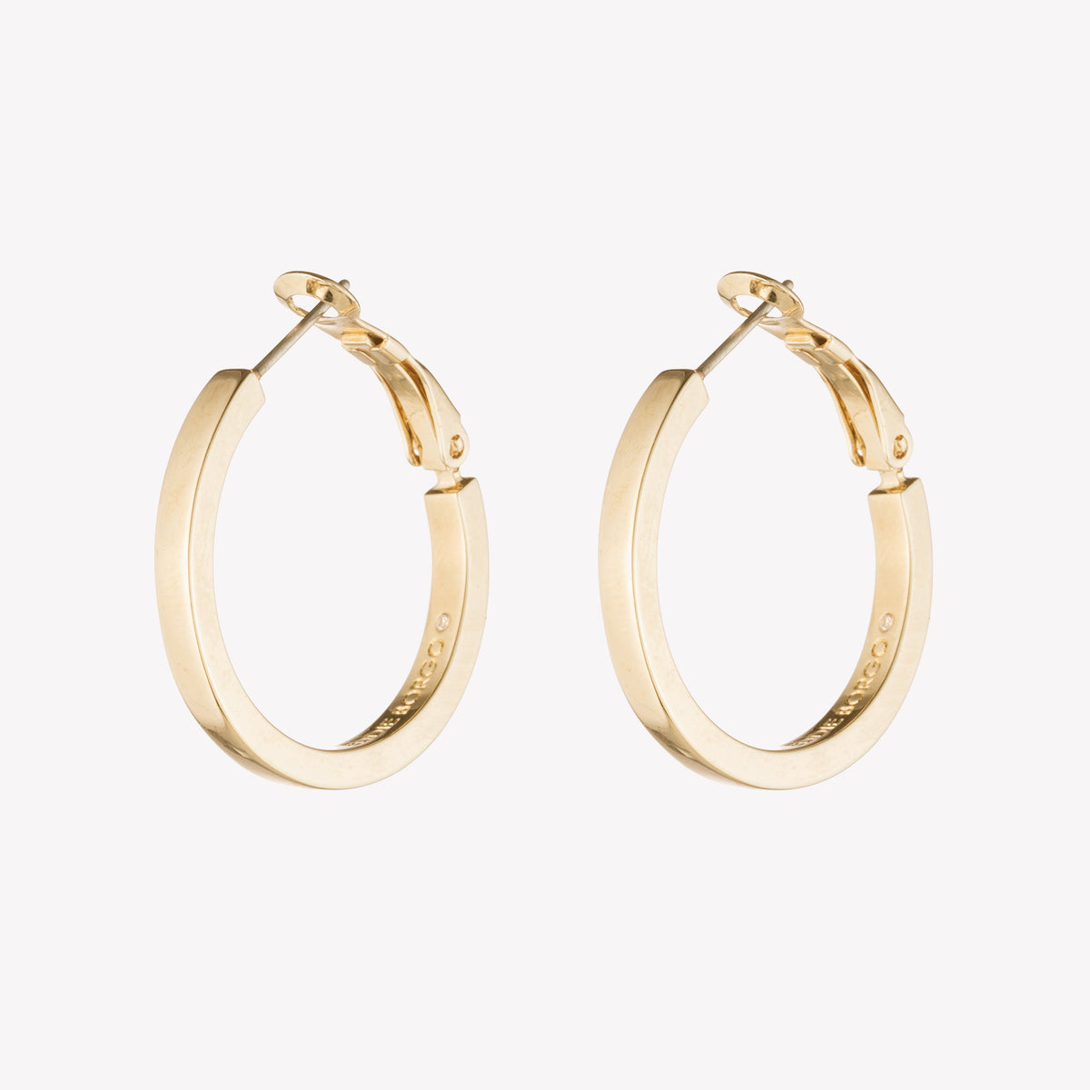 CUBE HOOP EARRINGS  |  1"