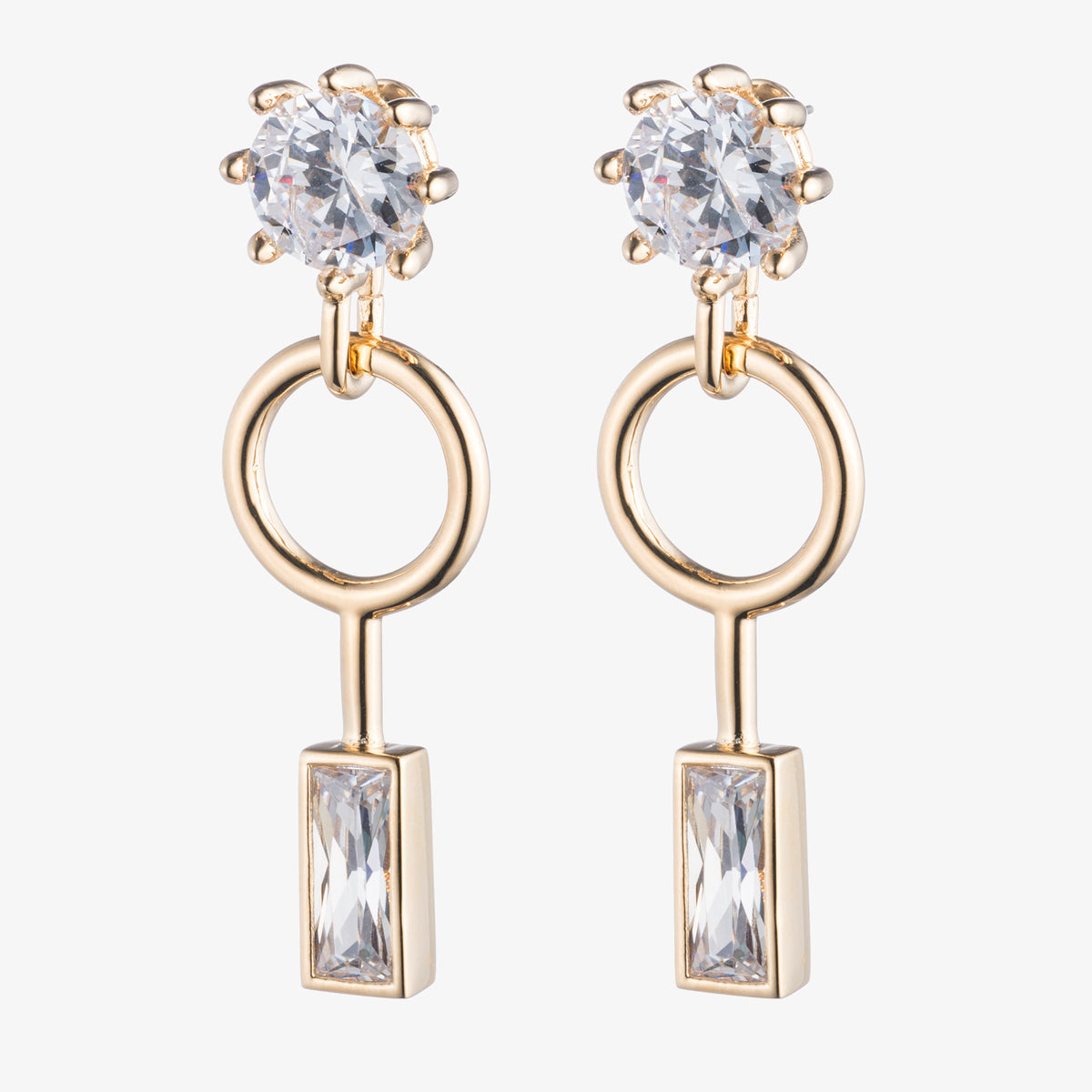 BAGUETTE ESTATE DROP EARRINGS