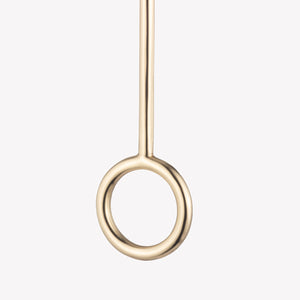 INLAID BAGUETTE LINE EARRINGS - DALMATIAN JASPER