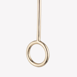 INLAID BAGUETTE LINE EARRINGS - MALACHITE