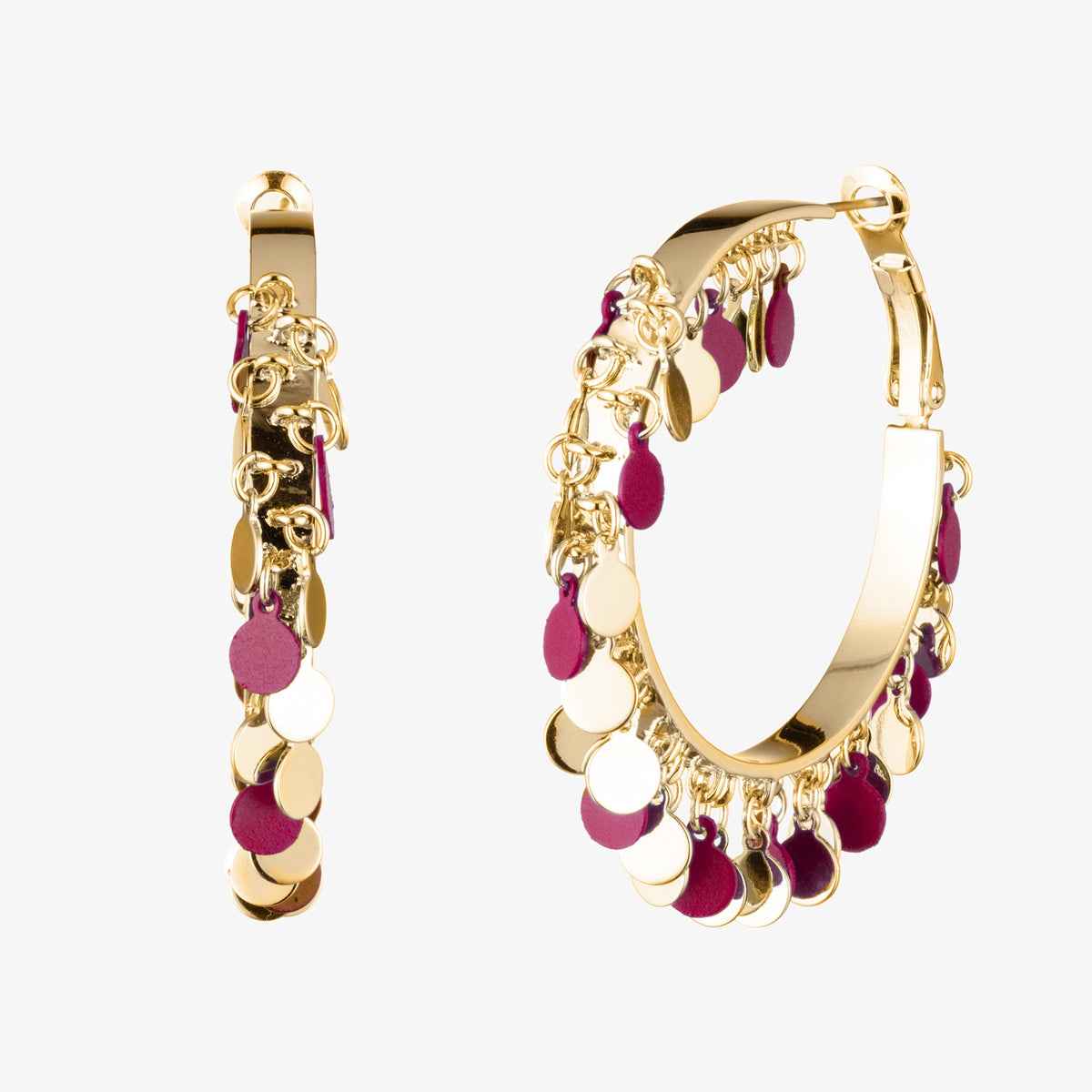 PAILLETTE TAMBOURINE HOOPS