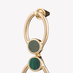 INLAID OPEN OVAL EARRINGS