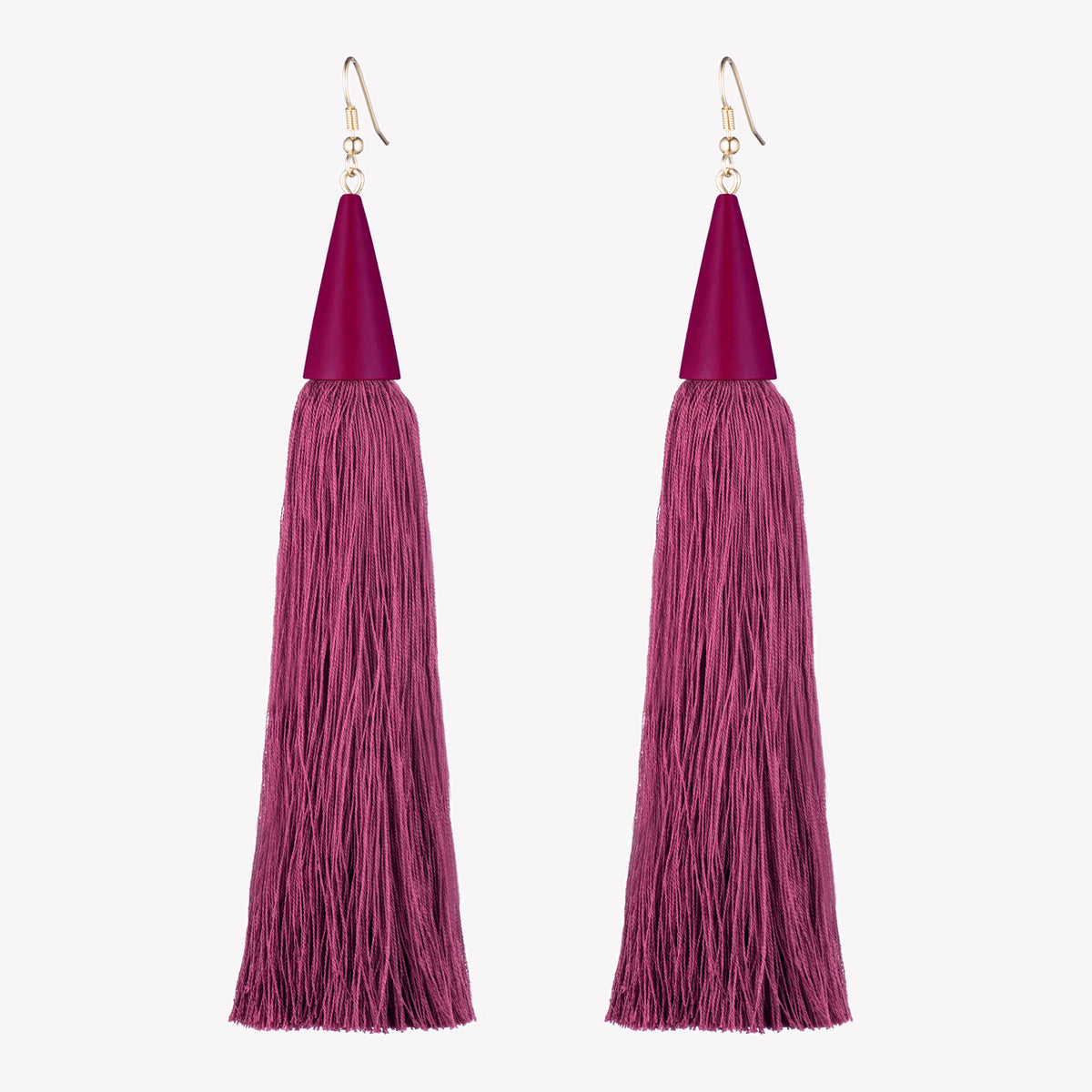 LONG SILK TASSEL EARRINGS