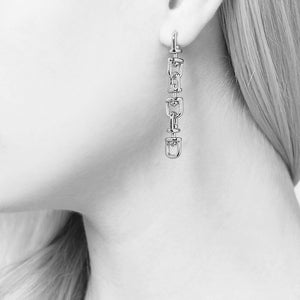 FAME LINK DROP EARRINGS