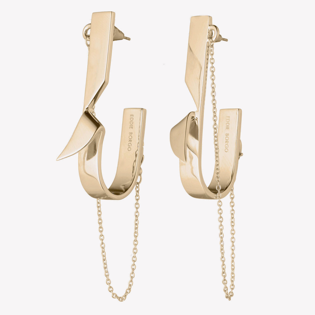 FOLDED HOOP EARRINGS