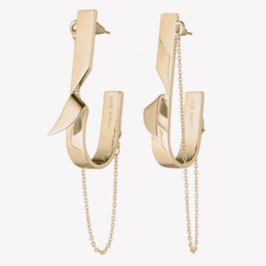 FOLDED HOOP EARRINGS