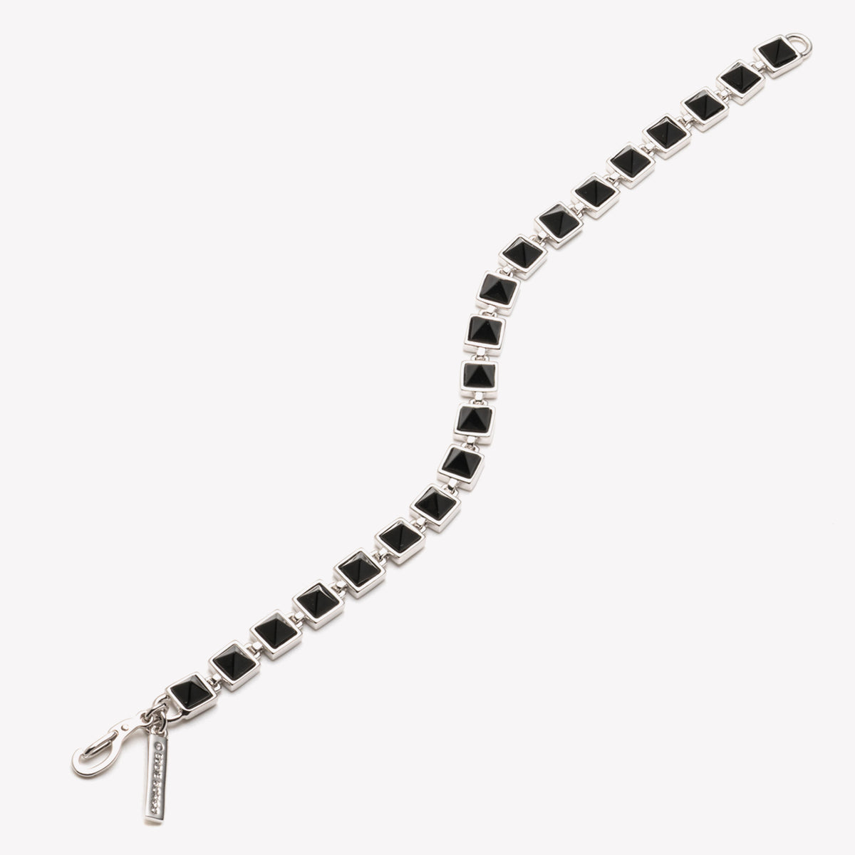 PYRAMID TENNIS BRACELET - ONYX