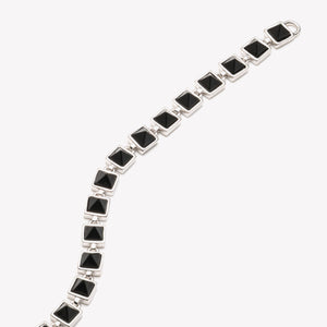 PYRAMID TENNIS BRACELET - ONYX