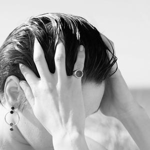 INLAID SIGNET RING - CARNELIAN
