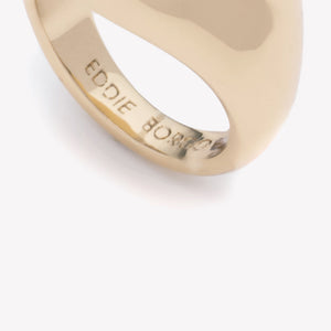 INLAID SIGNET RING - HOWLITE