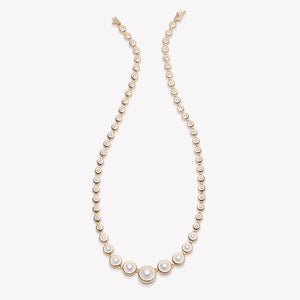 GRADUATED PEARL NECKLACE