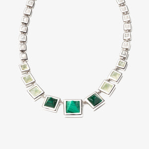 PYRAMID NECKLACE - MALACHITE