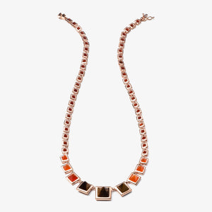 PYRAMID NECKLACE - TIGER EYE