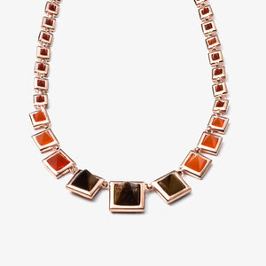 PYRAMID NECKLACE - TIGER EYE