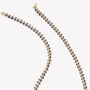 INLAID PYRAMID NECKLACE - ONYX
