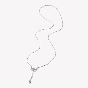 FRINGED PENDULUM NECKLACE