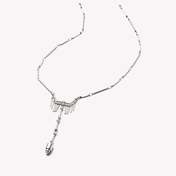 FRINGED PENDULUM NECKLACE