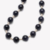 BEADED BALL CHAIN NECKLACE - SANDSTONE