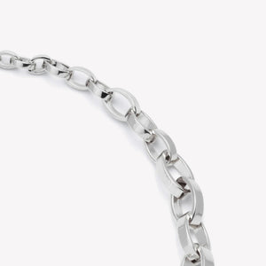 GRADUATED ELLIPSE LINK NECKLACE