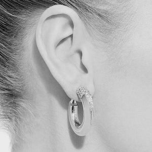 PLUME HOOP EARRINGS
