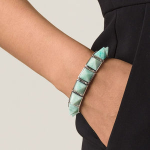 PYRAMID BRACELET - AMAZONITE