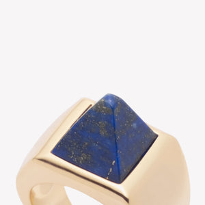 PYRAMID RING - LAPIS LAZULI