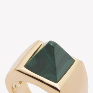 PYRAMID RING - MALACHITE