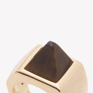 PYRAMID RING - TIGER EYE