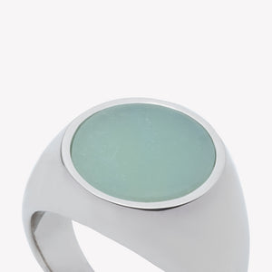 INLAID SIGNET RING - AMAZONITE