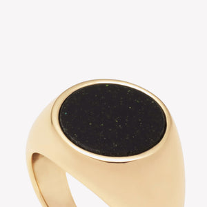 INLAID SIGNET RING - SANDSTONE