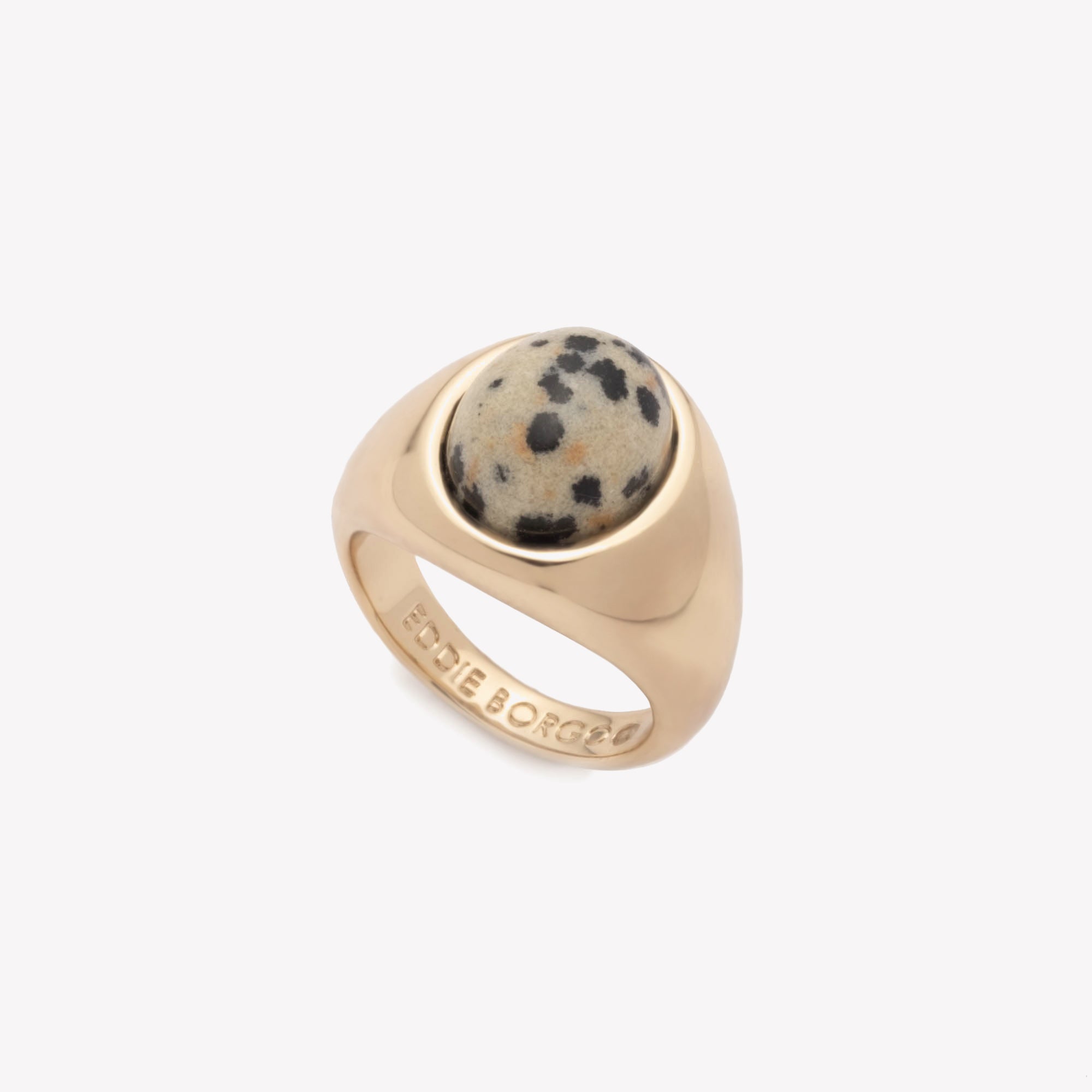 Octagon Signet Ring Gold – EDDIE BORGO
