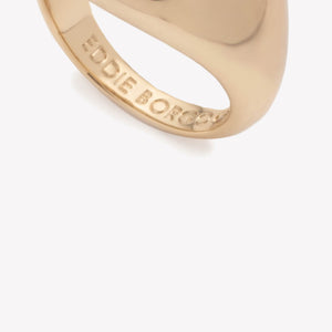 INLAID CABOCHON SIGNET RING - JASPER