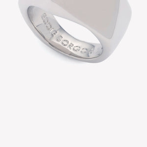 INLAID SQUARE SIGNET RING - AMAZONITE