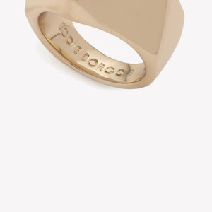 INLAID SQUARE SIGNET RING - ONYX