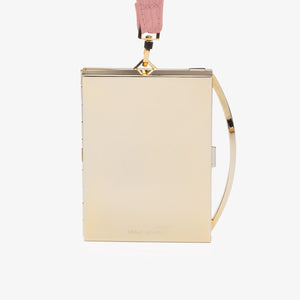 LOU WRISTLET | WIDE MOIRÉ STRAP