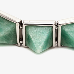 PYRAMID BRACELET - AMAZONITE